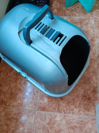 Arenero para gatos con filtro