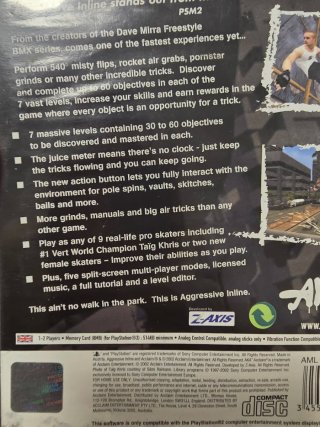 Aggressive Inline PS2 PAL