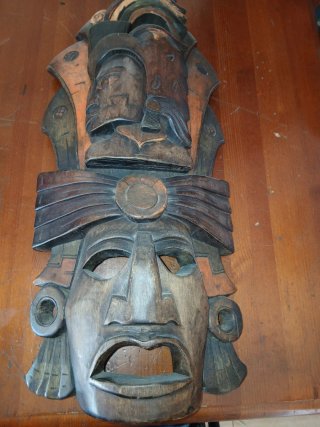 Máscara Mexicana Artesanal de Madera