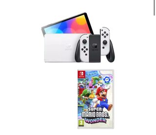 Nintendo Switch OLED + Super Mario Bros Wonder