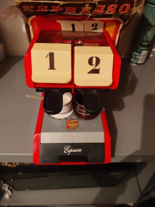 Cafetera Espresso MIKMIK Juguetes Vintage Años 70