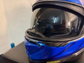 Casco HJC RPHA 71 Azul y Blanco Talla XL