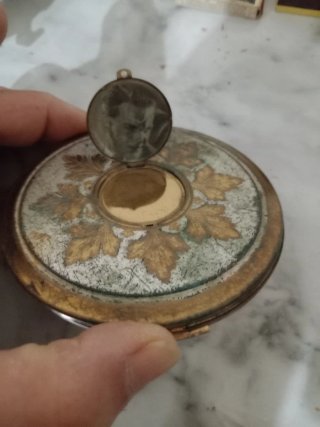 Portacipria vintage decorato