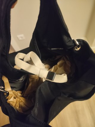 Bolso Bimba y Lola Nylon Pequeño Negro