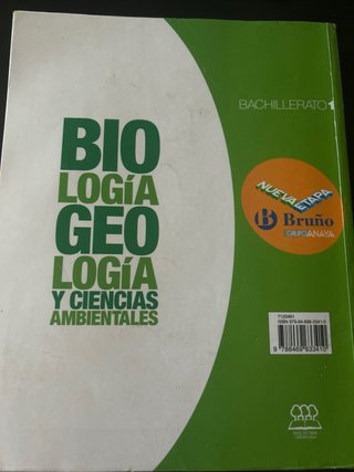 Biología, Geología y Ciencias Ambientales 1 Bac...