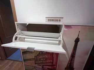Mueble Zapatero Blanco Temática París
