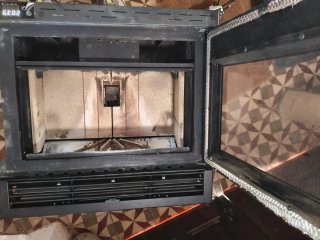 Chimenea Pellets Ferlux Insertable Negra