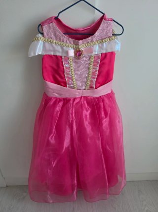 Disfraz Bella Durmiente con capa rosa
