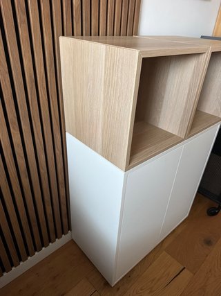 Estantería IKEA EKET Madera y Blanco