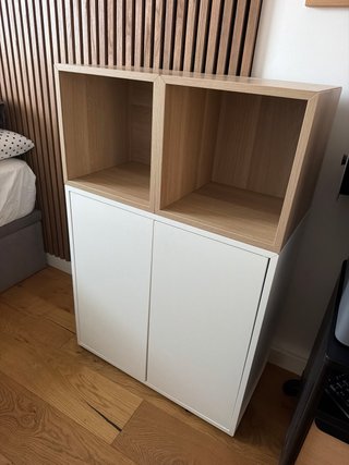 Estantería IKEA EKET Madera y Blanco