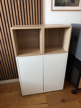 Estantería IKEA EKET Madera y Blanco