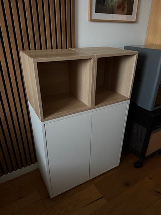 Estantería IKEA EKET Madera y Blanco