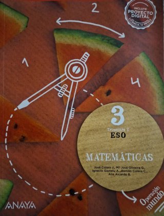 Pack Matemáticas 3 ESO libros de los 3 trimestres