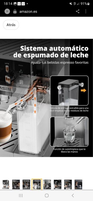 Cafetera AIRMSEN Espresso Cappuccino Latte