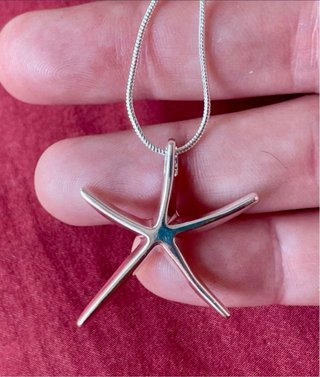 Colgante Estrella de mar Plata 925