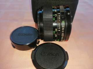 Canon FD 50mm 1:1.4 + funda