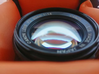 Canon FD 50mm 1:1.4 + funda
