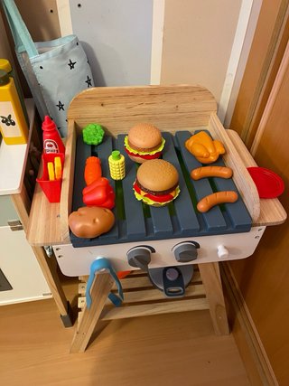 Cocina de juguete de madera