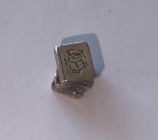 Charm Pandora Libro Graduado Plata