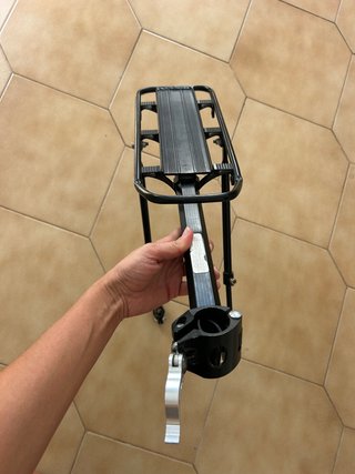 Portaequipajes Bicicleta Trasero Negro