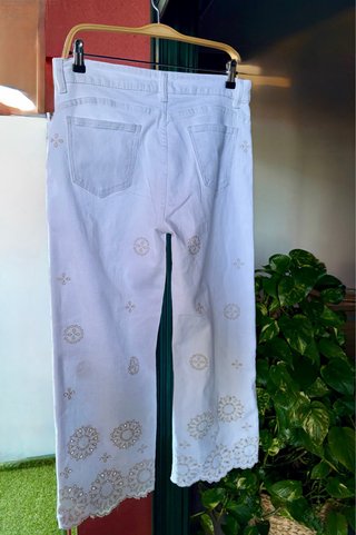 Pantalón algodón bordado - Nuevo