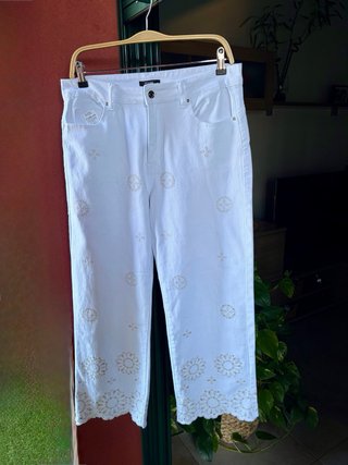 Pantalón algodón bordado - Nuevo