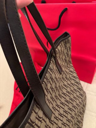 Bolso Tote CH Carolina Herrera Marrón ,mod Habana