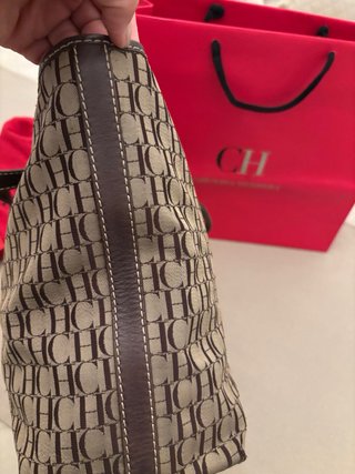 Bolso Tote CH Carolina Herrera Marrón ,mod Habana