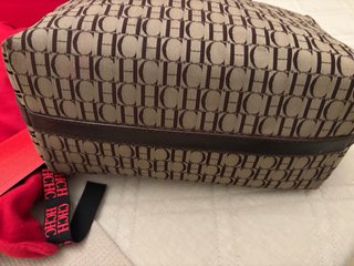 Bolso Tote CH Carolina Herrera Marrón ,mod Habana
