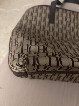 Bolso Tote CH Carolina Herrera Marrón ,mod Habana