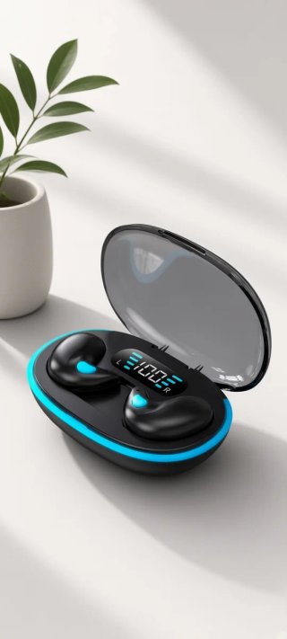 Auriculares Inalámbricos Carga Rápida Pantalla LED