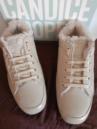 Zapatos Candice Cooper blancos charol/piel