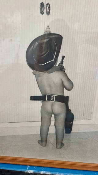 Póster Vintage Niño Vaquero Años 70
