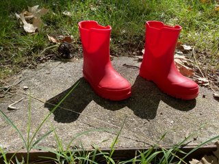 Botas de agua rojas Zara Talla 27