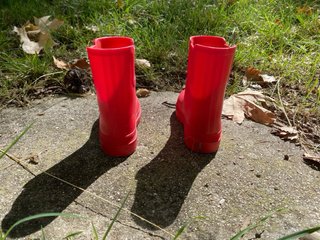 Botas de agua rojas Zara Talla 27