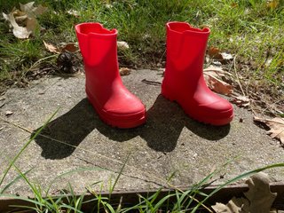 Botas de agua rojas Zara Talla 27