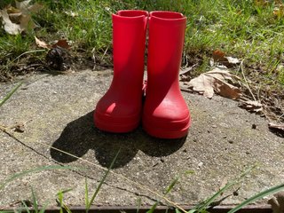 Botas de agua rojas Zara Talla 27