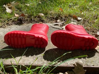 Botas de agua rojas Zara Talla 27