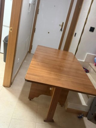 Mesa de madera plegable