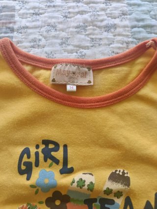 Camiseta amarilla niña Mayoral