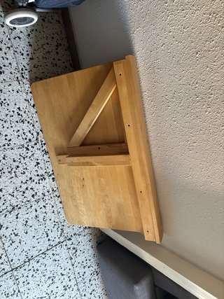 Mesa plegable de madera