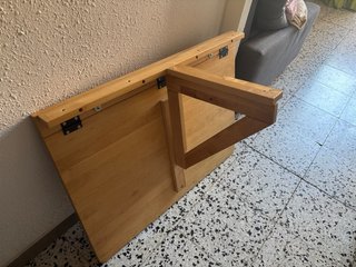 Mesa plegable de madera