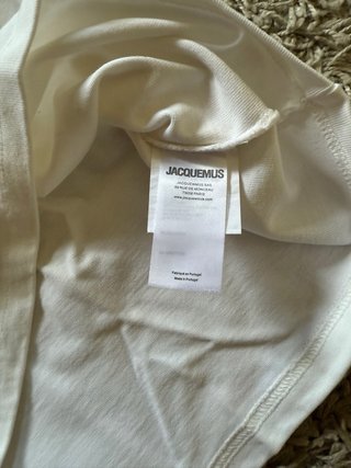 Maglia Jacquemus bianca con pesci