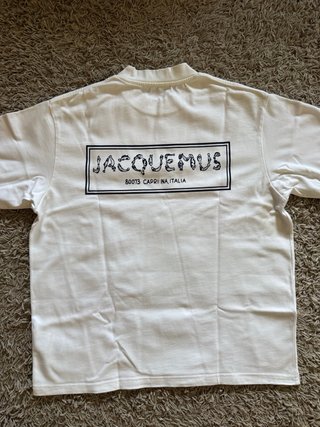 Maglia Jacquemus bianca con pesci