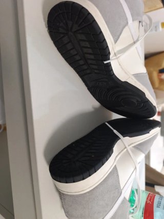 Nike Dunk High Grigie Bianche