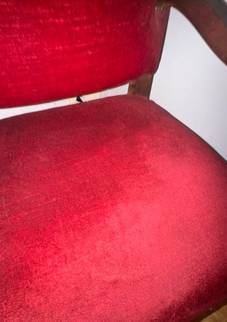 Sillón Vintage Terciopelo Rojo Granate