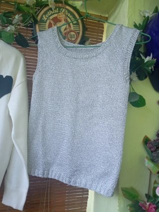 Chaqueta Corazón y Jersey Plateado Talla Única