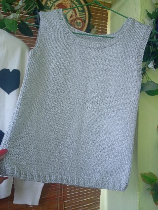 Chaqueta Corazón y Jersey Plateado Talla Única