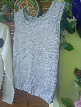 Chaqueta Corazón y Jersey Plateado Talla Única