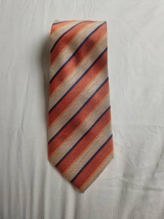 Cravatta Luciano Soprani righe beige/arancio